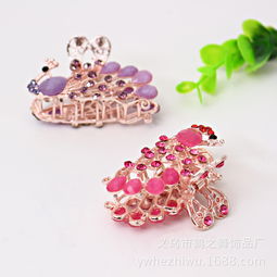 合金镶钻发夹批发——打造时尚美发饰品新潮流