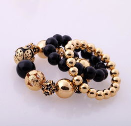 女人饰界 欧美时尚饰品批发，多层次串珠女士弹力手链厂家直销