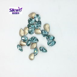 深海蓝水滴配件 打造闪耀饰品的批发之选